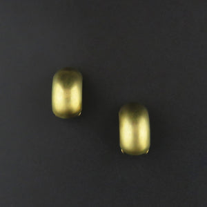 Gold Brushed Clip on Earrings