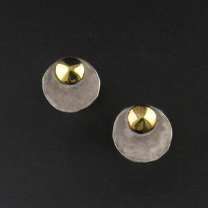 Hammered Round Earrings