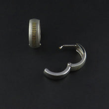 Load image into Gallery viewer, Patterned Huggie Earrings
