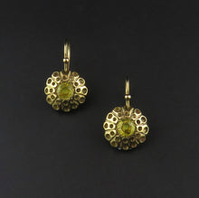 Load image into Gallery viewer, Gold Yellow Sapphire Drop Earrings

