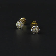 Load image into Gallery viewer, Flower Cluster Diamond Stud Earrings
