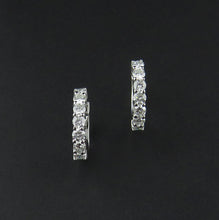 Load image into Gallery viewer, Diamond Set Huggie Earrings
