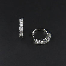 Load image into Gallery viewer, Diamond Set Huggie Earrings
