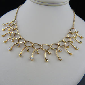 Fancy Link Diamond Necklace