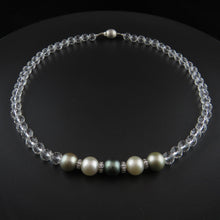 Load image into Gallery viewer, Tahitian Pearl and Crystal Necklace
