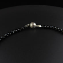 Load image into Gallery viewer, Black Spinel Bead Necklace
