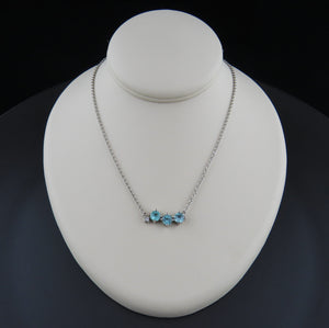 Paraiba Tourmaline and Diamond Necklace