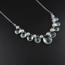 Load image into Gallery viewer, Aquamarine and Pearl Necklace
