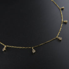 Load image into Gallery viewer, Droplet Diamond Necklace
