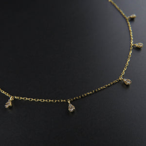 Droplet Diamond Necklace
