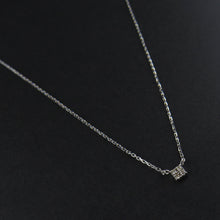 Load image into Gallery viewer, Square Diamond Cluster Necklace

