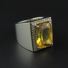 Load image into Gallery viewer, Citrine and Diamond Dress Ring
