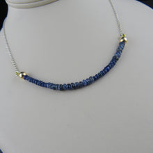 Load image into Gallery viewer, Blue Sapphire Bead Necklace
