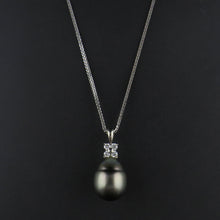 Load image into Gallery viewer, Tahitian Pearl and Diamond Pendant
