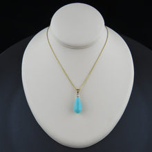 Load image into Gallery viewer, Diamond and Amazonite Drop Pendant

