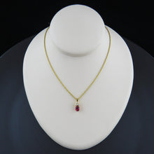Load image into Gallery viewer, Diamond and Pink Tourmaline Pendant
