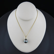 Load image into Gallery viewer, Diamond and Tahitian Pearl Pendant
