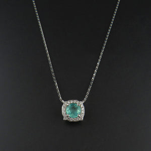 Diamond and Apatite Necklace