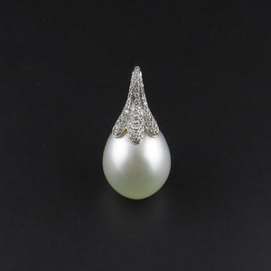 Diamond and South Sea Pearl Pendant