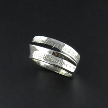 Load image into Gallery viewer, Silver Scripted Ring
