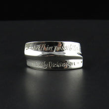 Load image into Gallery viewer, Silver Scripted Ring
