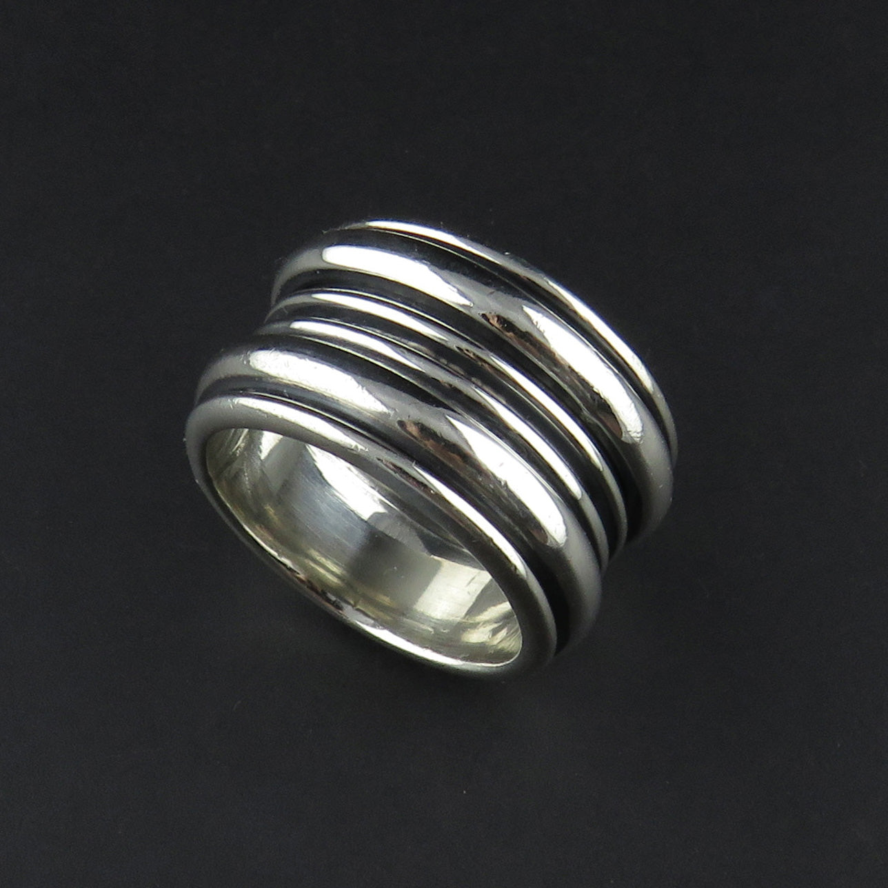 Wide Layered Spinning Ring