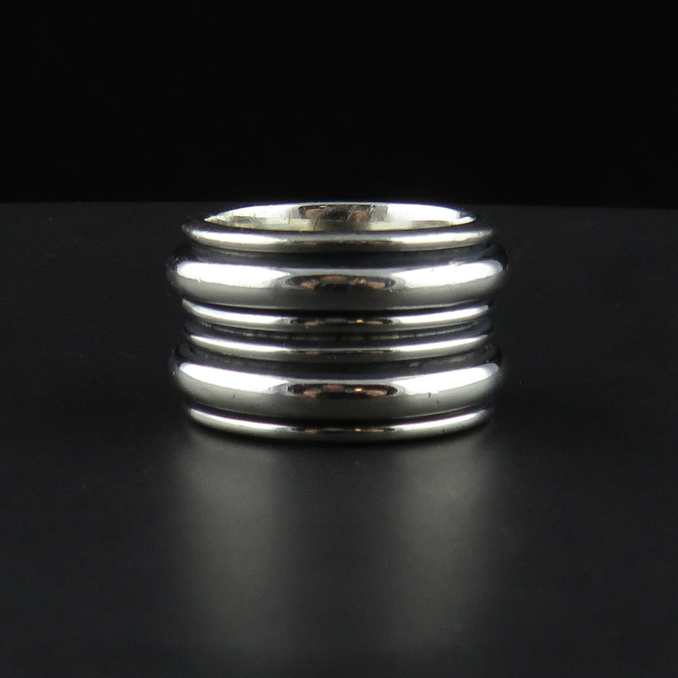 Wide Layered Spinning Ring