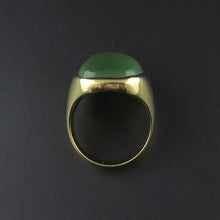 Load image into Gallery viewer, Gold Prehnite Cabochon Ring
