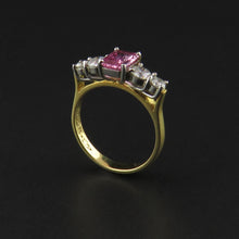 Load image into Gallery viewer, Pink Sapphire and Diamond Ring
