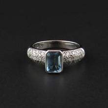 Load image into Gallery viewer, Aquamarine and Diamond Ring
