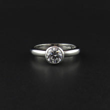 Load image into Gallery viewer, Rub-over Solitaire Diamond Ring
