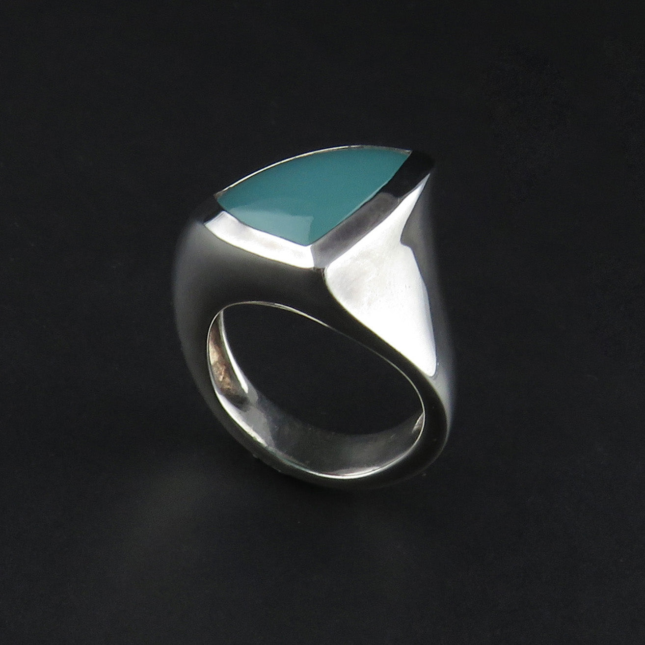 Silver Chalcedony Ring