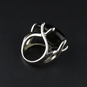 Large Silver Dress Ring
