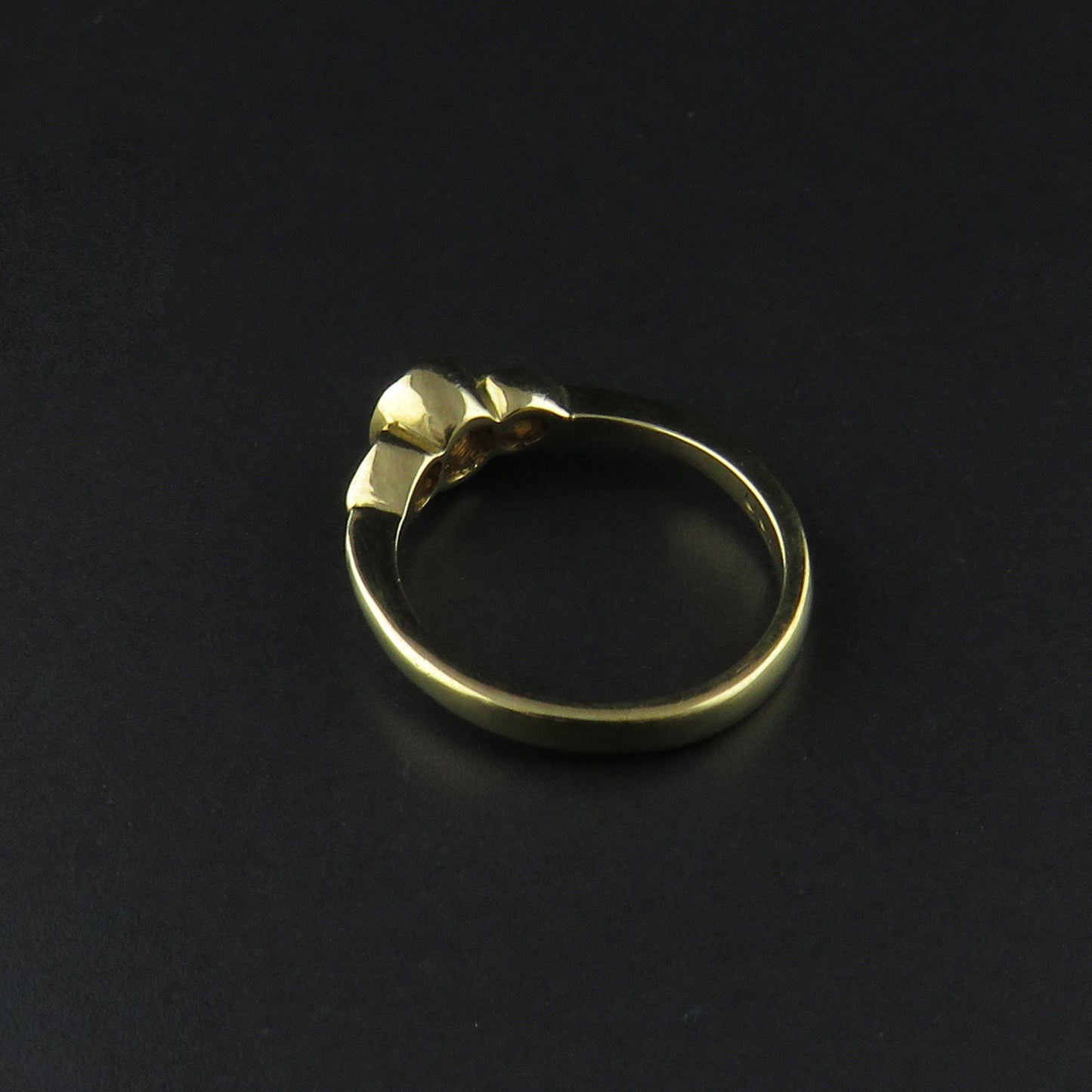 Three Stone Yellow Gold Ring