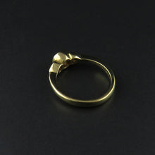 Load image into Gallery viewer, Three Stone Yellow Gold Ring
