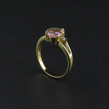 Load image into Gallery viewer, Pink and White Cubic Zirconia Dress Ring
