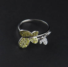 Load image into Gallery viewer, Cubic Zirconia Butterfly Ring
