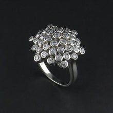 Load image into Gallery viewer, Cubic Zirconia Cluster Ring
