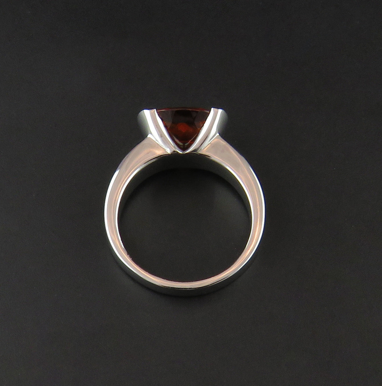 Spessartite Garnet and Diamond Dress Ring