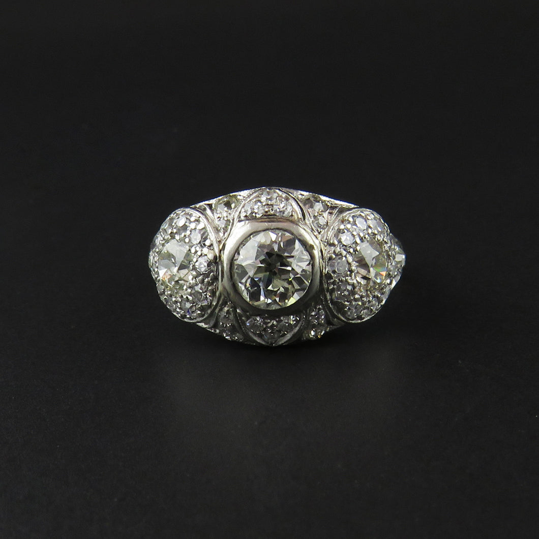 Vintage Look Diamond Ring