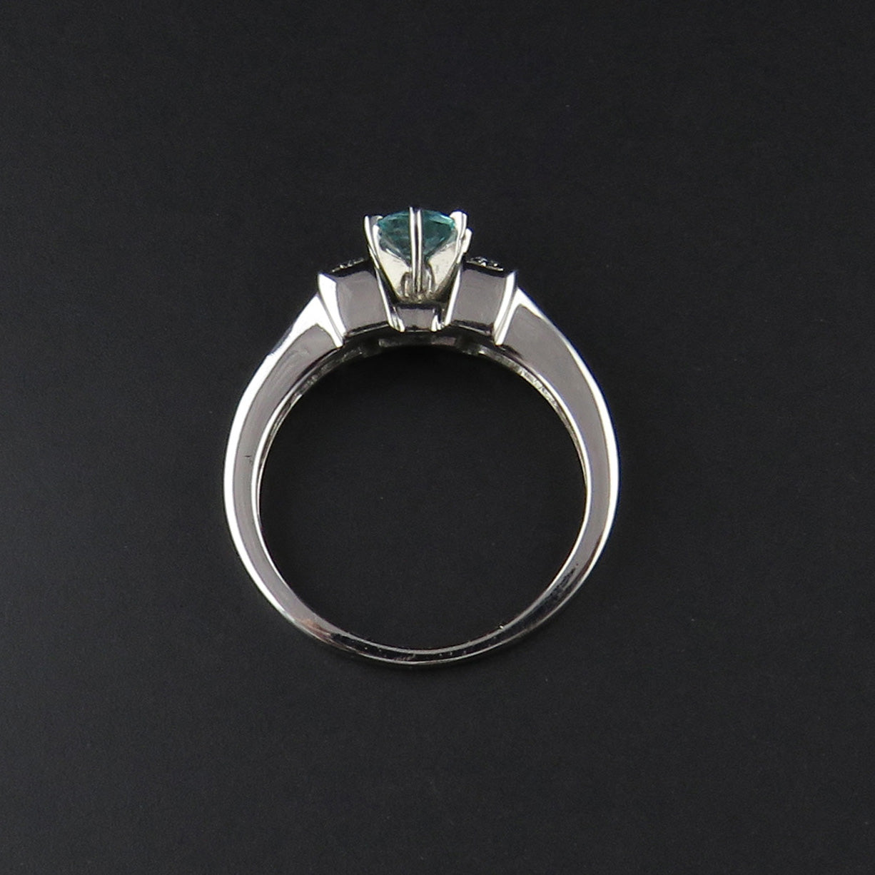 Paraiba Tourmaline and Diamond Ring