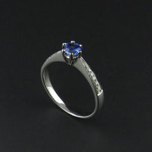 Load image into Gallery viewer, Ceylon Sapphire and Diamond Ring
