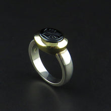Load image into Gallery viewer, Engraved Haematite Ring
