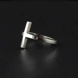 Silver Cross Ring