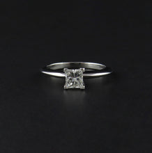 Load image into Gallery viewer, Princess Cut Diamond Solitaire Ring

