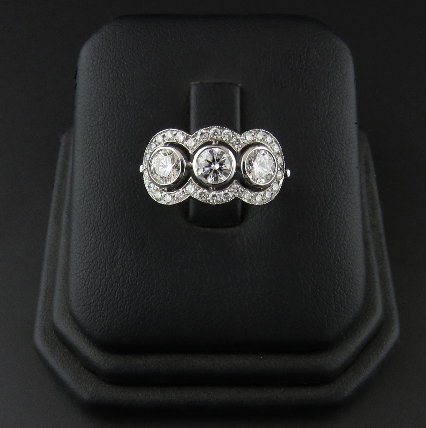 Three Stone, Cluster Diamond Ring