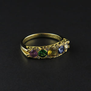 Multi-Coloured Stone Ring
