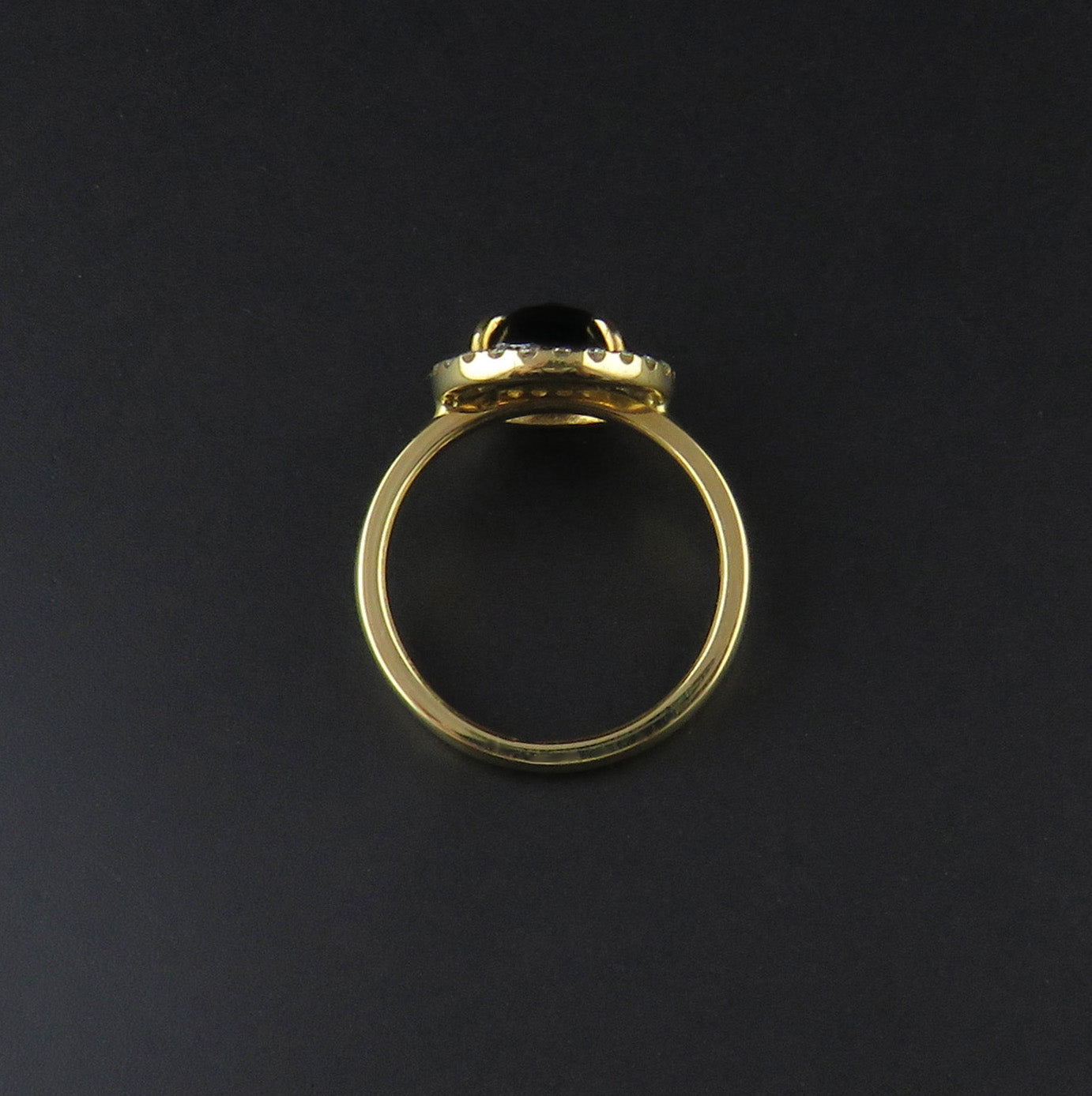 Rose Cut Black Diamond Ring