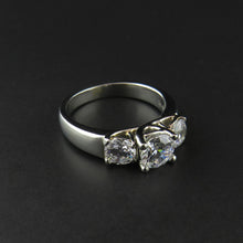 Load image into Gallery viewer, Platinum Three Stone Ring
