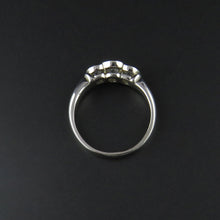 Load image into Gallery viewer, Three Stone Rub-Over Ring
